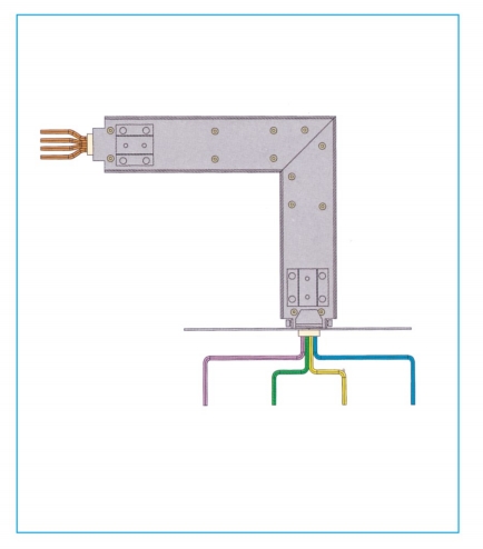 整体式接地母线 水平带始端接头